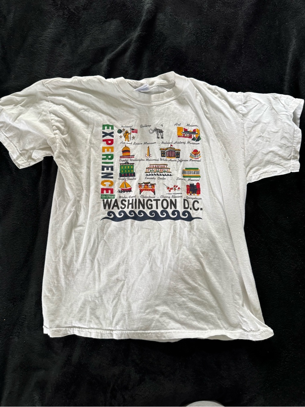 Gildan White Washington D.C. Souvenir Graphic Tee
